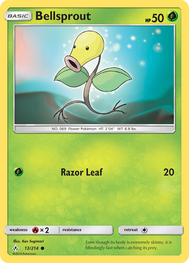 Bellsprout Pokémon card