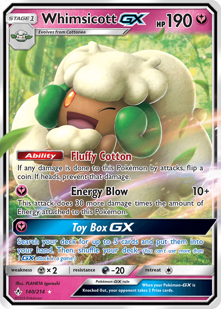 Whimsicott-GX — Fairy type