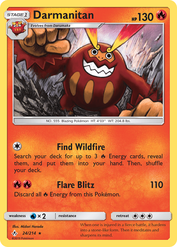 Darmanitan Pokémon card