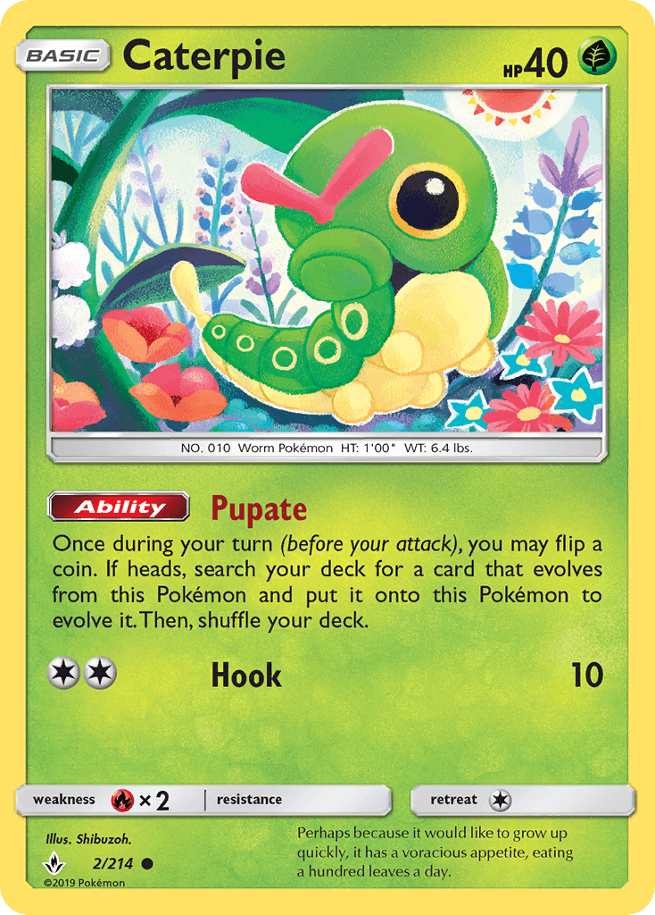 Caterpie Pokémon card
