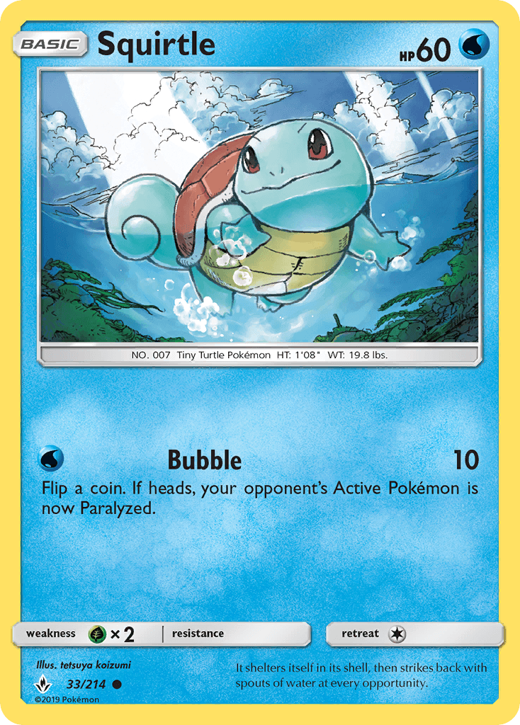 Squirtle Pokémon card