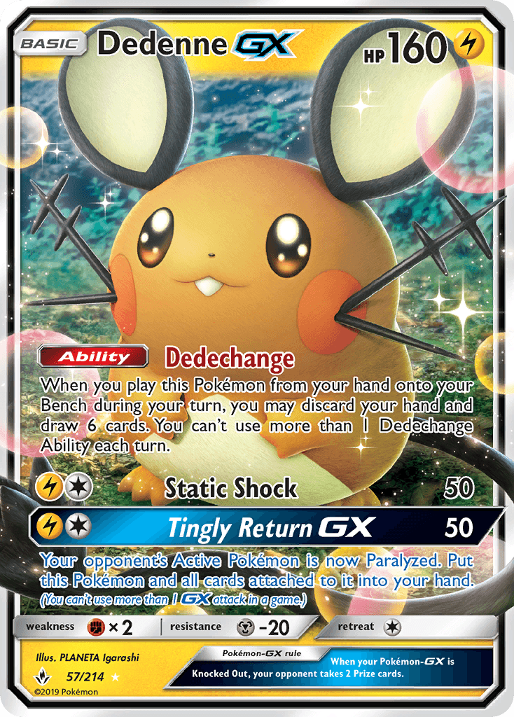 Dedenne-GX Pokémon card
