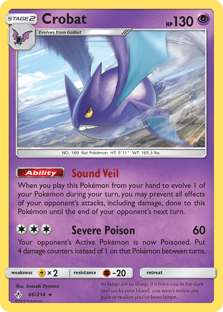 Crobat Pokémon card