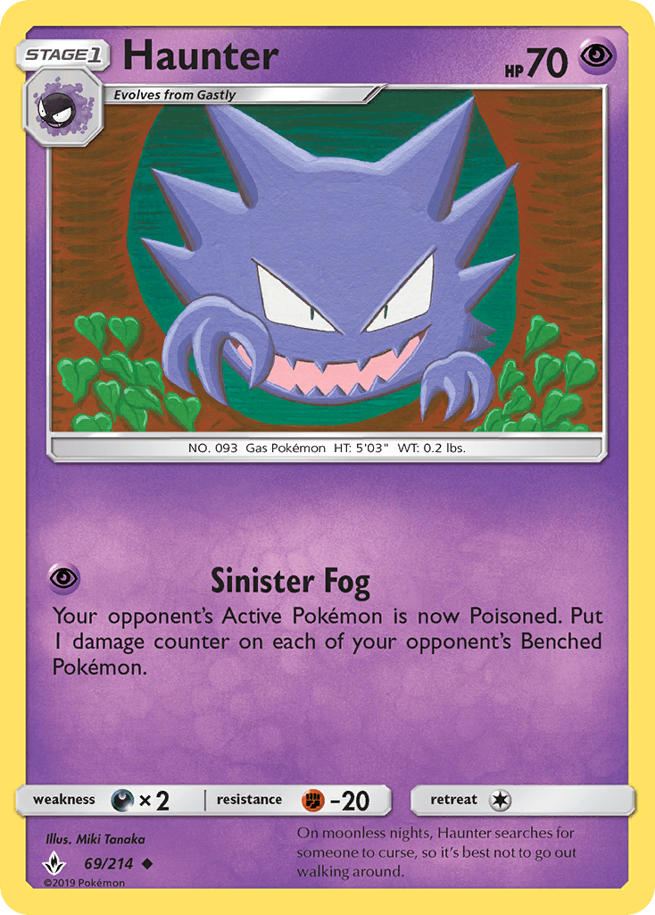 Haunter Pokémon card