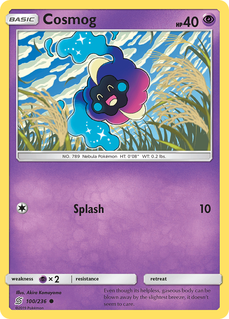 Cosmog Pokémon card