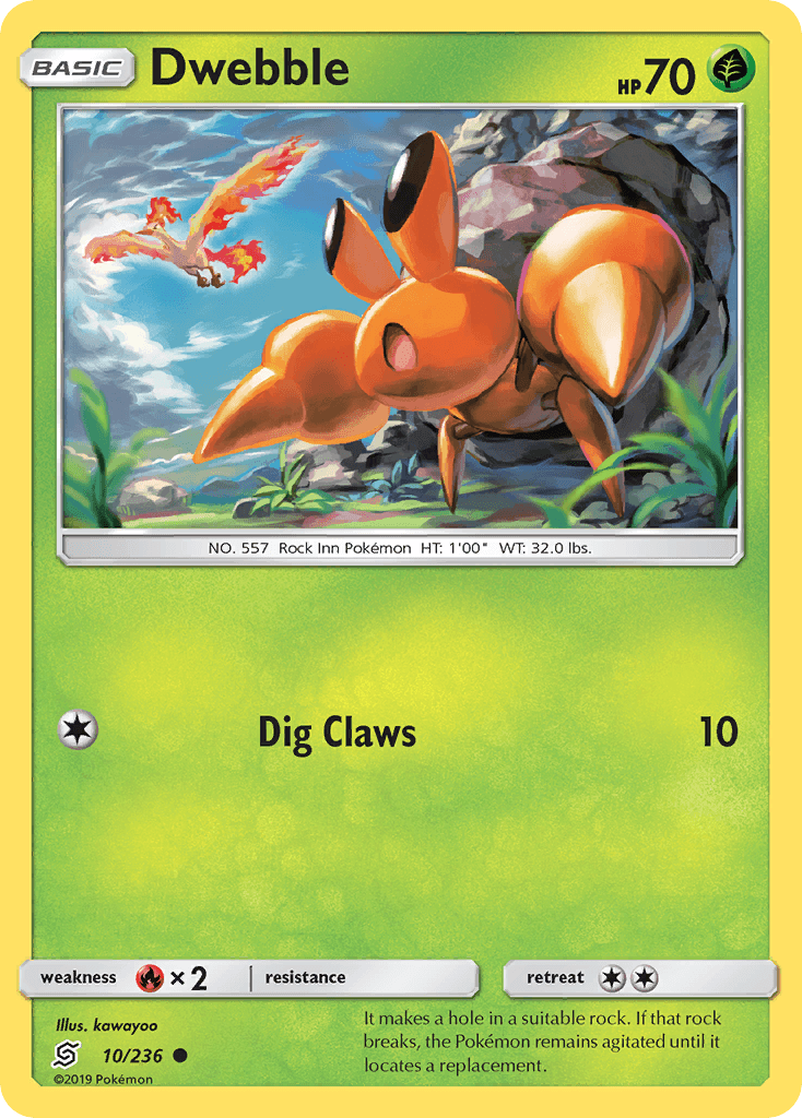 Dwebble Pokémon card
