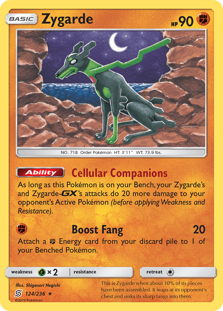 Zygarde Pokémon card