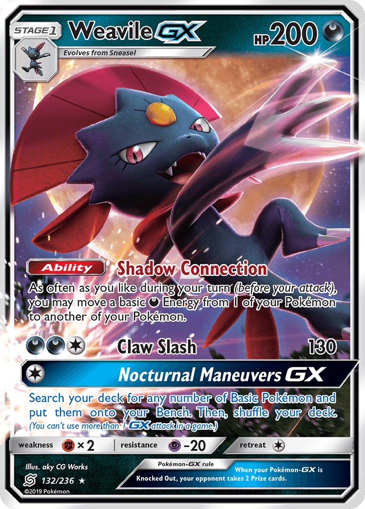 Weavile-GX Pokémon card