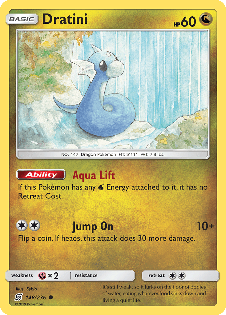 Dratini Pokémon card