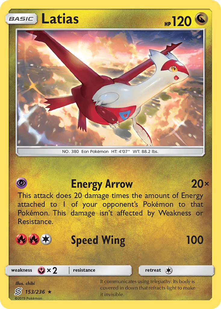 Latias Pokémon card