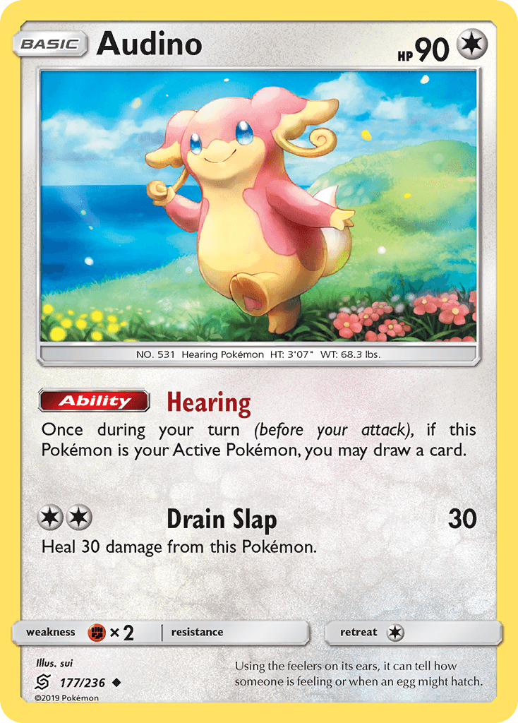Audino Pokémon card