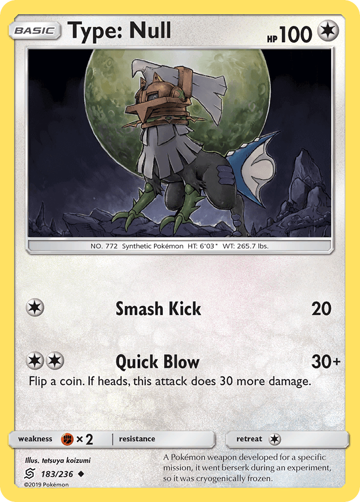 Type: Null Pokémon card