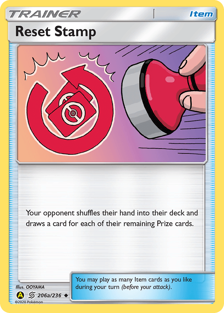 Reset Stamp Pokémon card