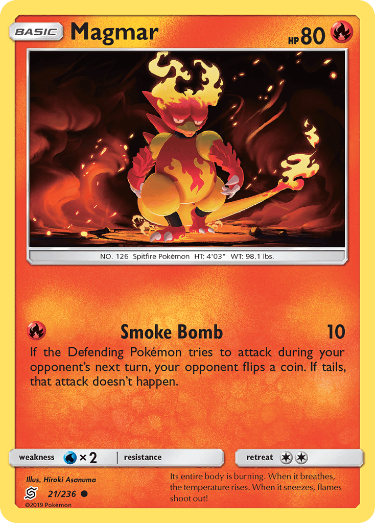 Magmar Pokémon card