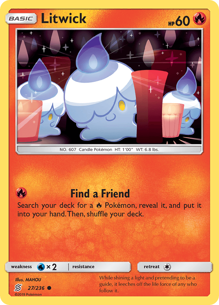 Litwick Pokémon card