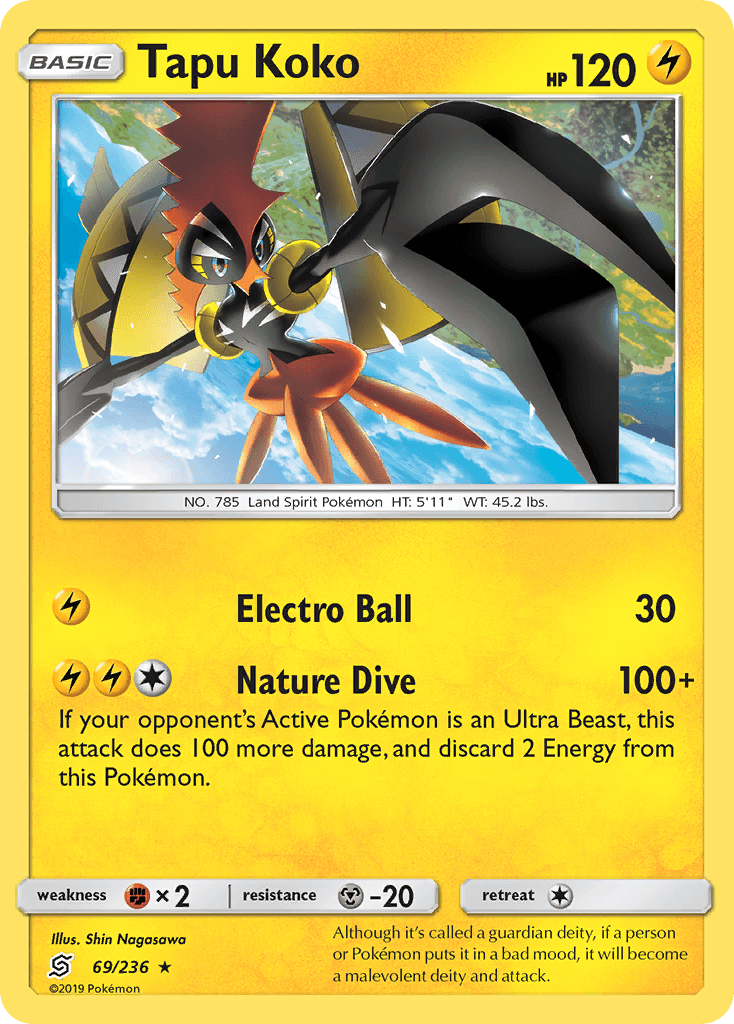 Tapu Koko Pokémon card