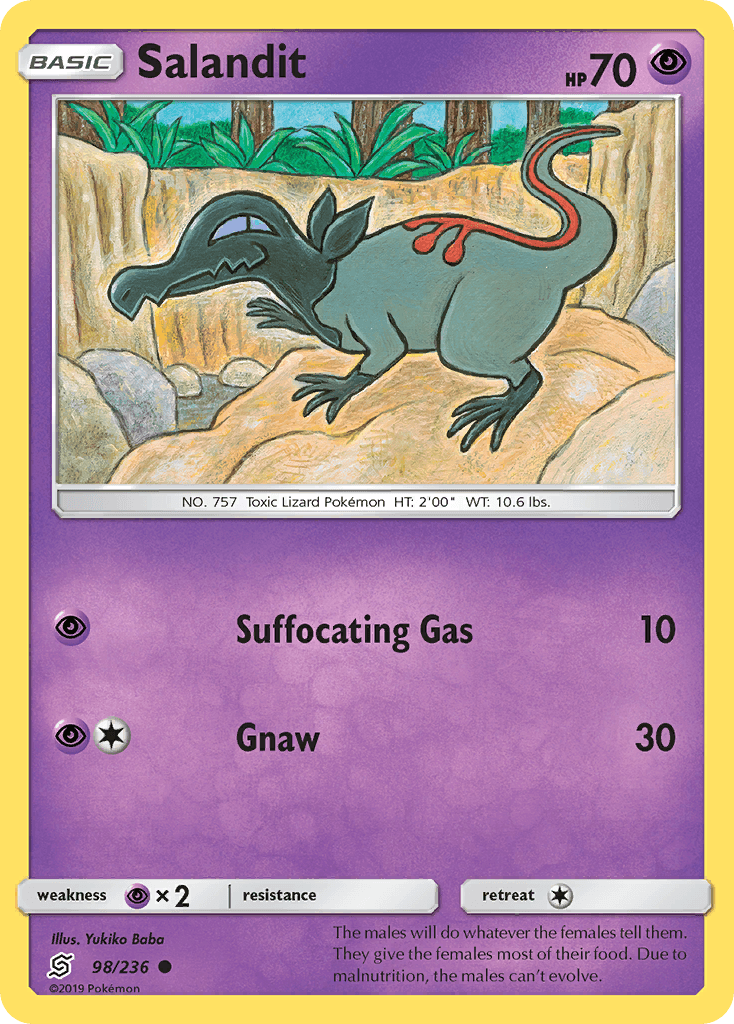 Salandit Pokémon card