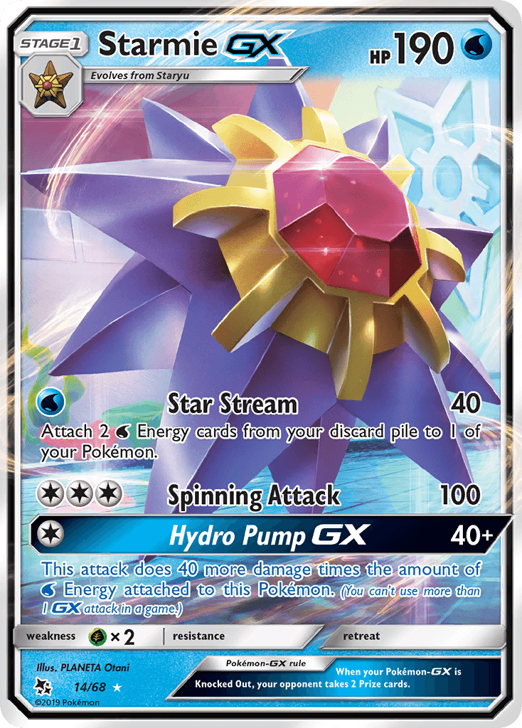 Starmie-GX Pokémon card