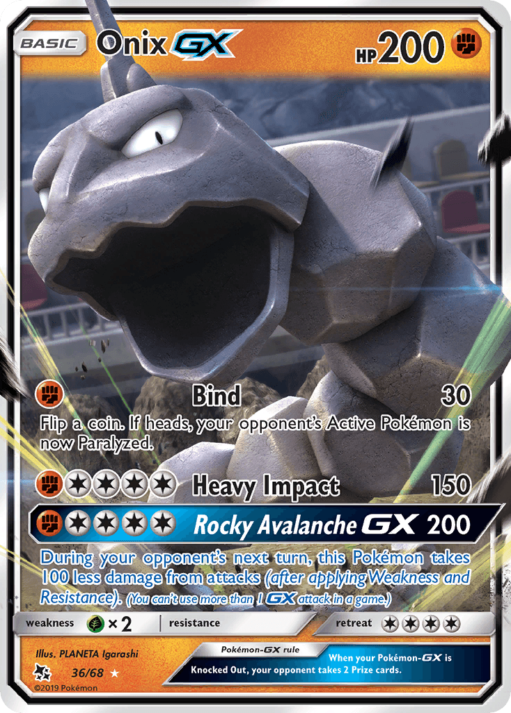Onix-GX Pokémon card