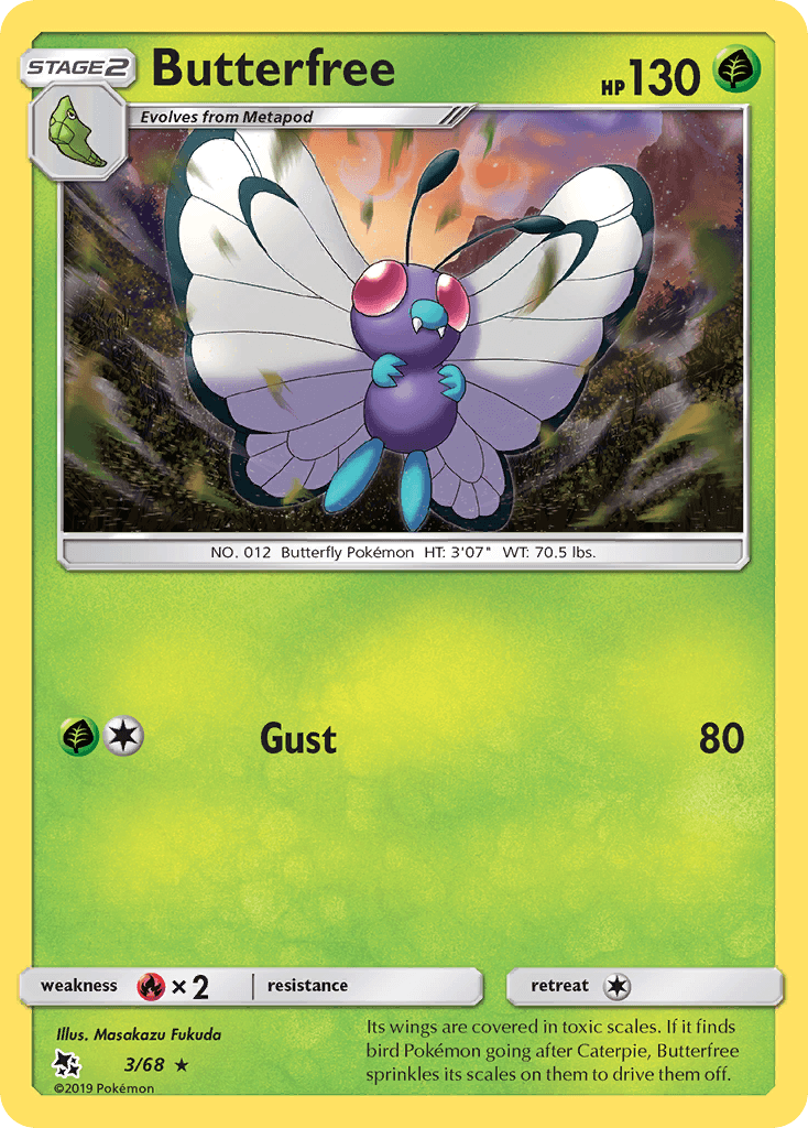Butterfree Pokémon card