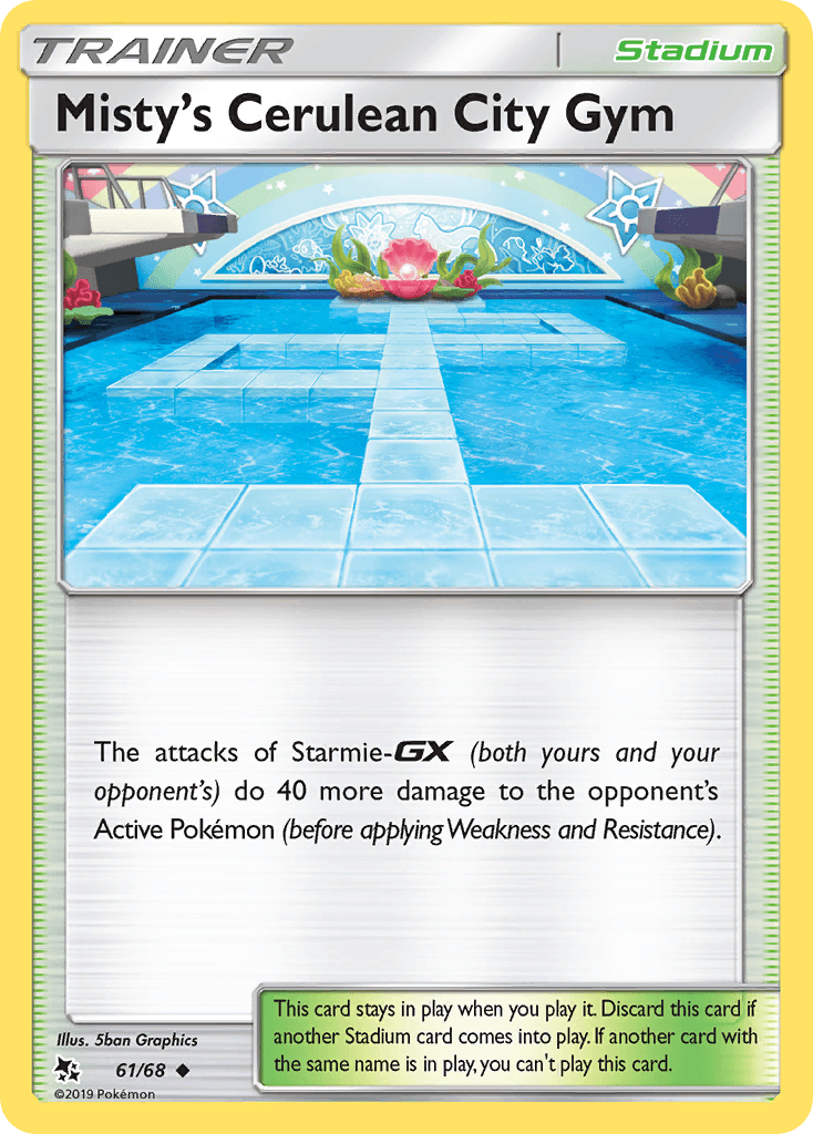 Misty's Cerulean City Gym Pokémon card