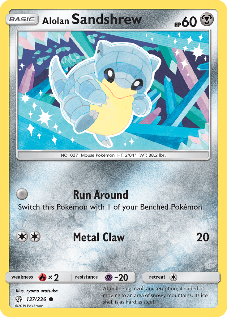 Alolan Sandshrew Pokémon card