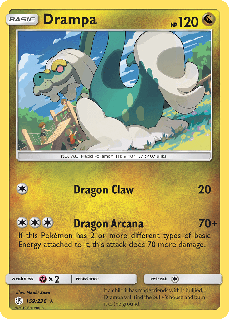Drampa Pokémon card
