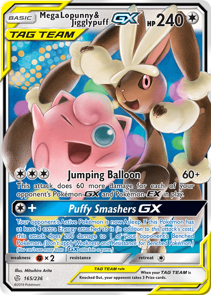 Mega Lopunny & Jigglypuff-GX — Rare Holo GX