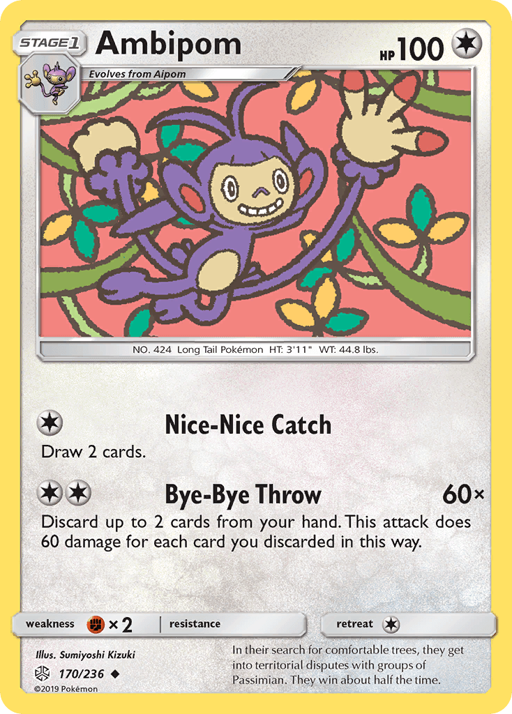 Ambipom Pokémon card