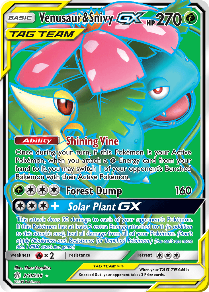 Venusaur & Snivy-GX from Cosmic Eclipse