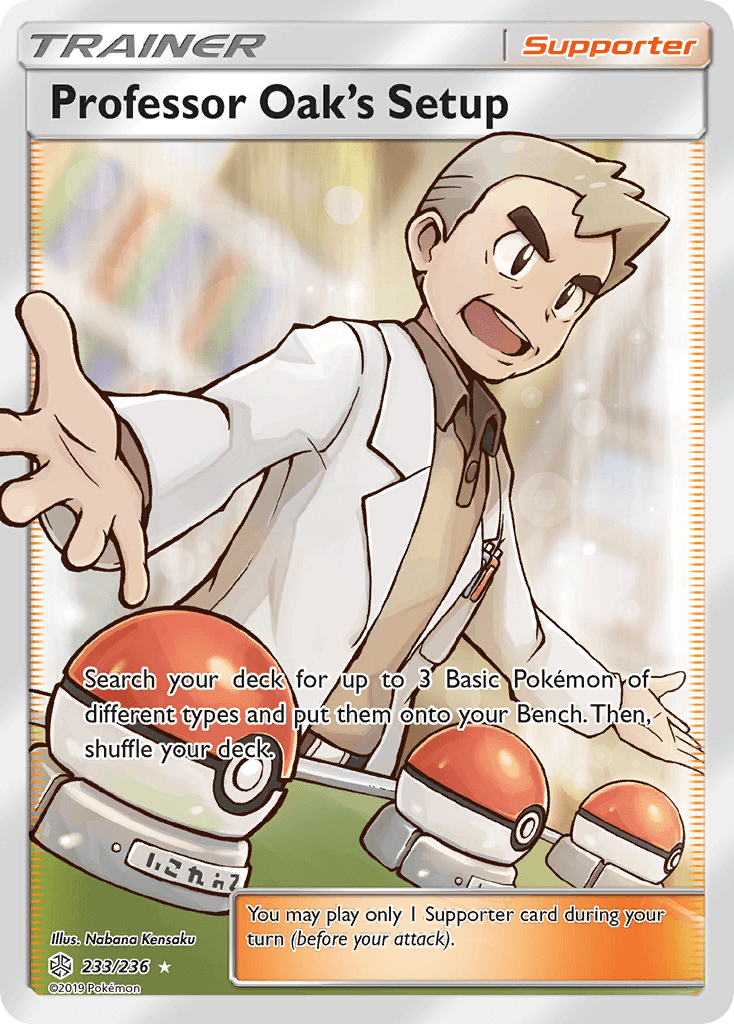 Professor Oak's Setup Pokémon card