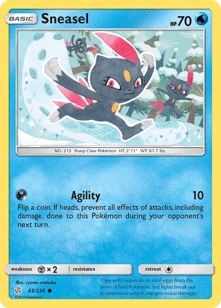 Sneasel Pokémon card