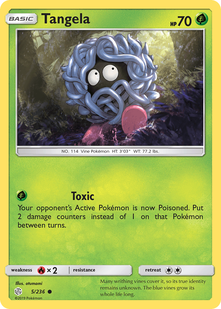 Tangela Pokémon card