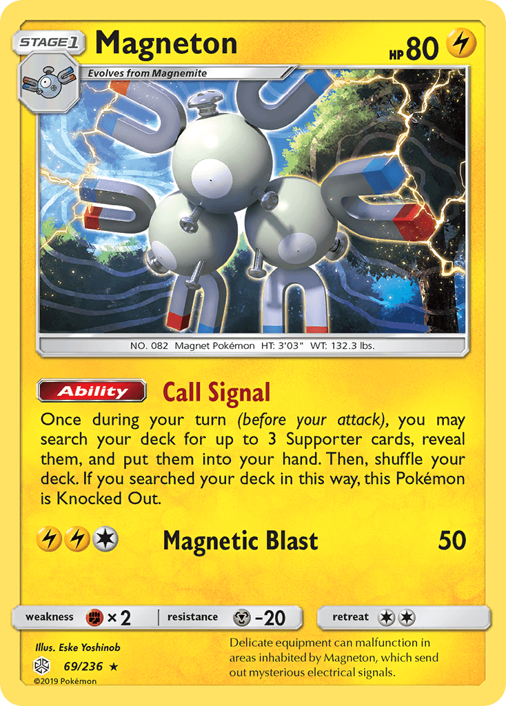 Magneton Pokémon card
