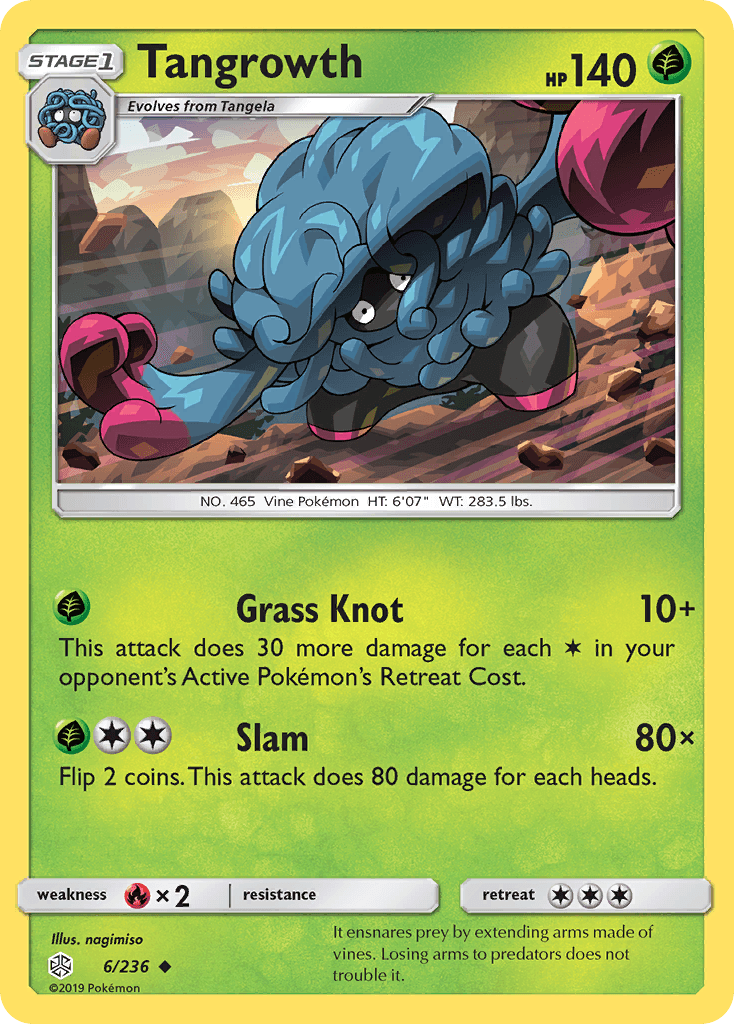 Tangrowth Pokémon card