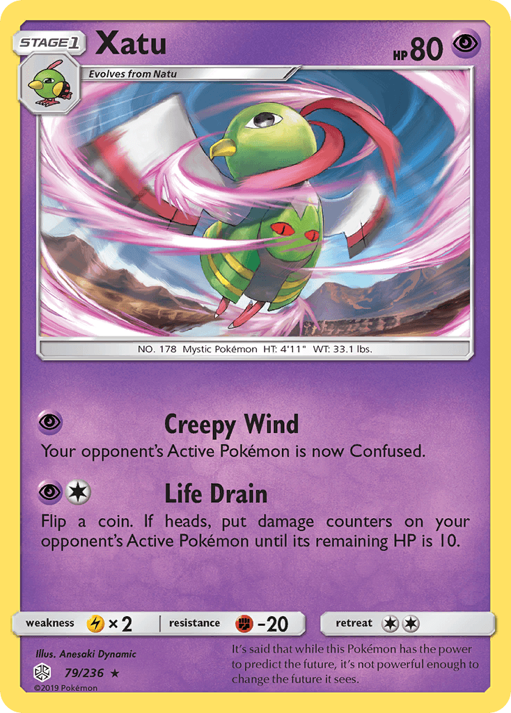 Xatu Pokémon card