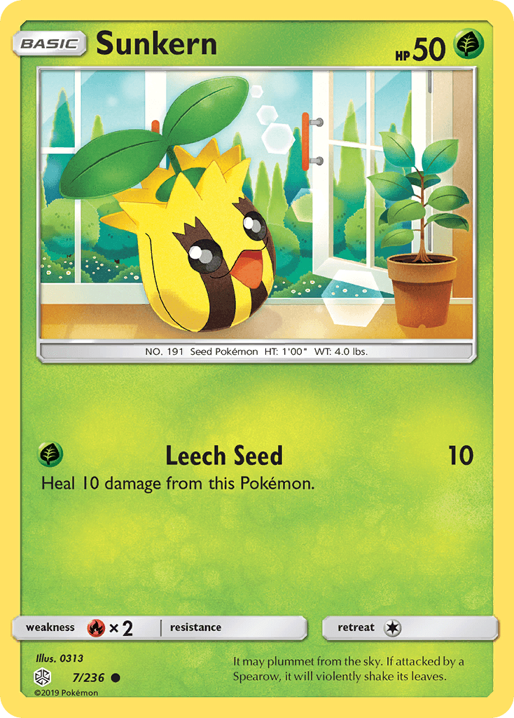 Sunkern Pokémon card