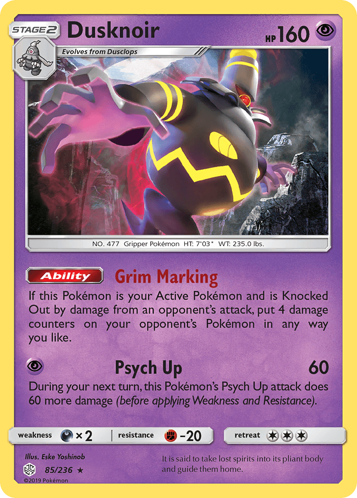 Dusknoir Pokémon card