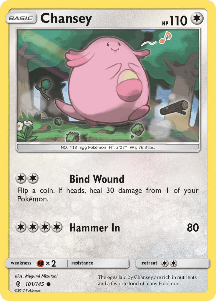 Chansey Pokémon card