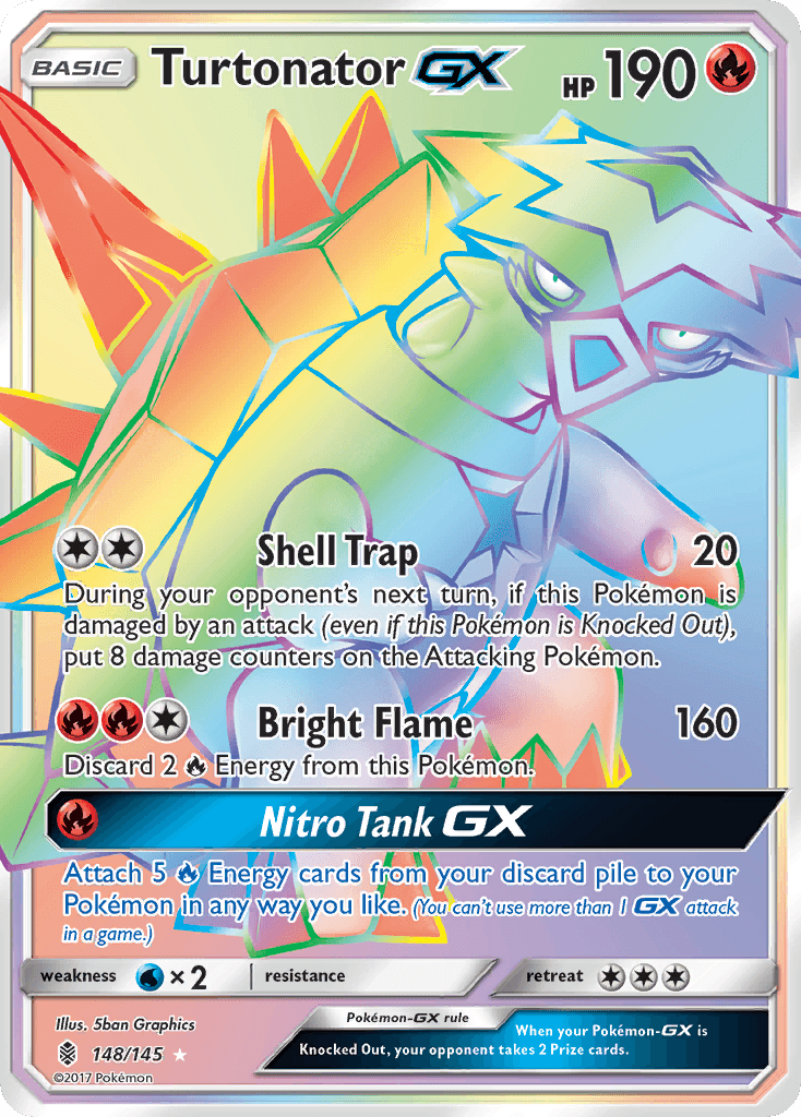 Turtonator-GX Pokémon card