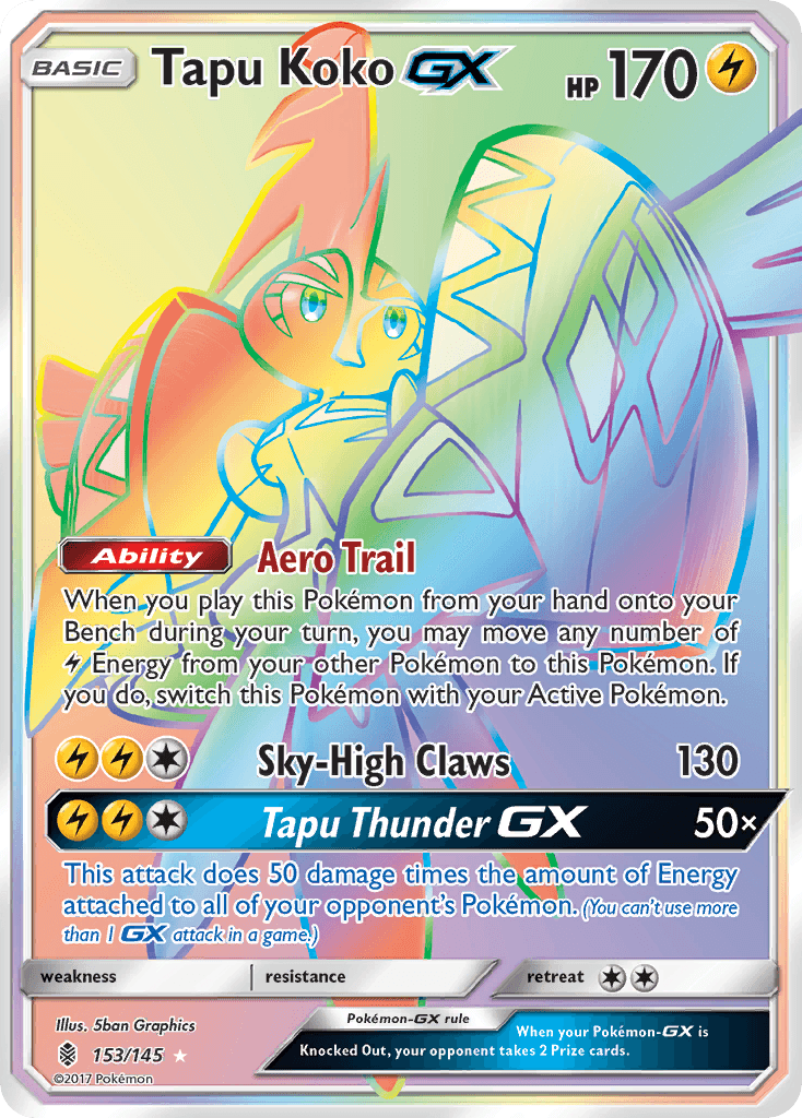 Tapu Koko-GX Pokémon card