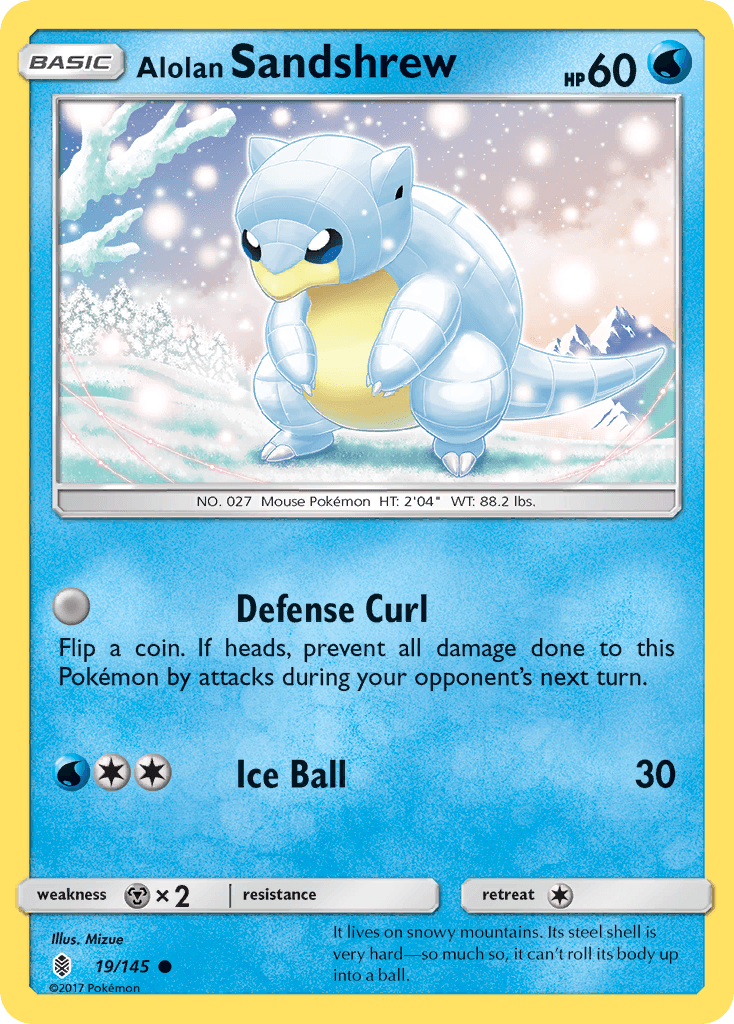 Alolan Sandshrew Pokémon card