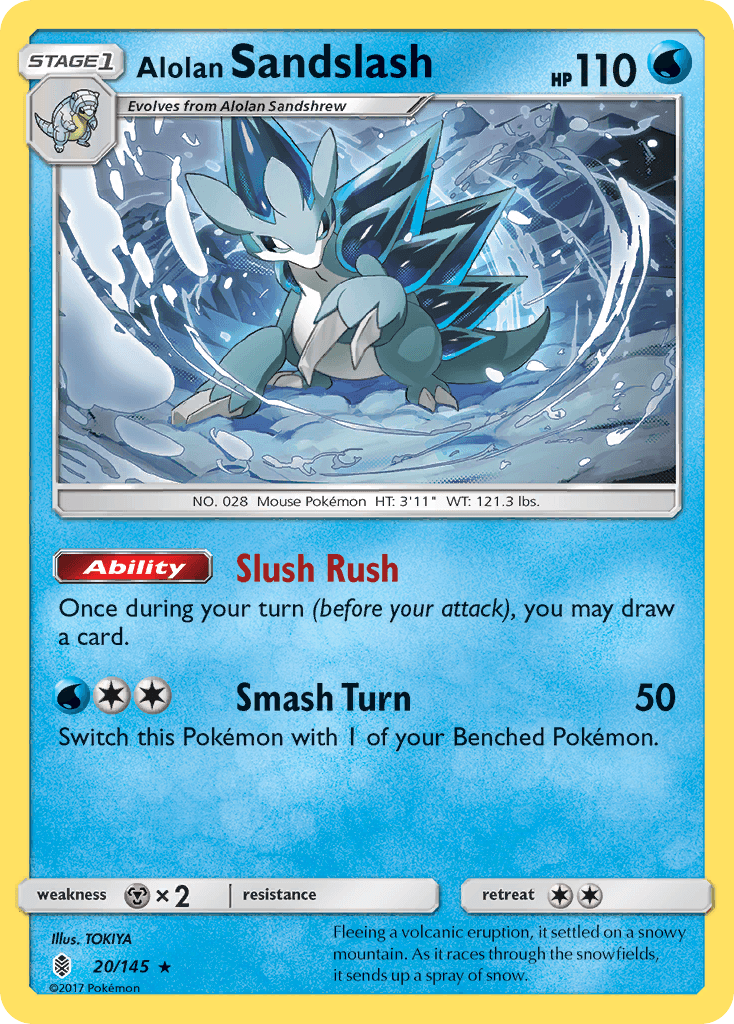 Alolan Sandslash Pokémon card