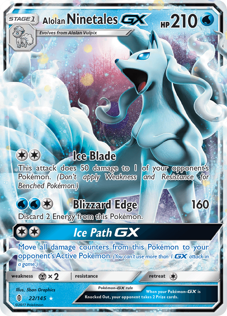 Alolan Ninetales-GX from Guardians Rising