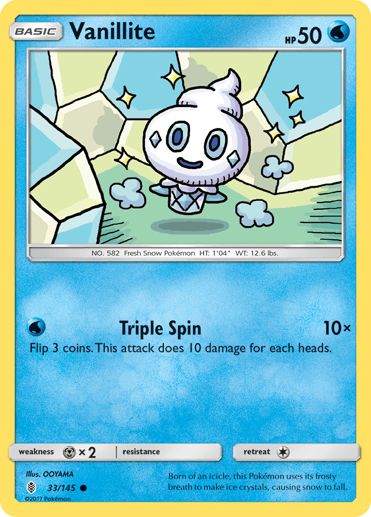 Vanillite Pokémon card