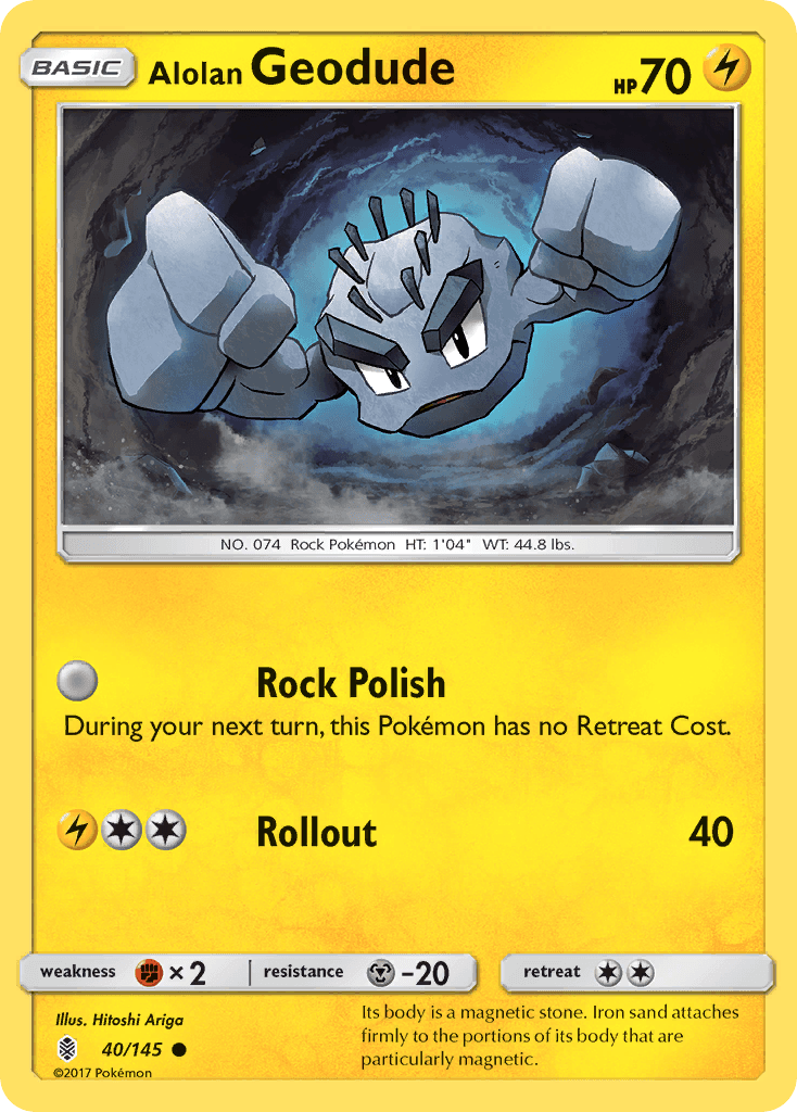 Alolan Geodude Pokémon card