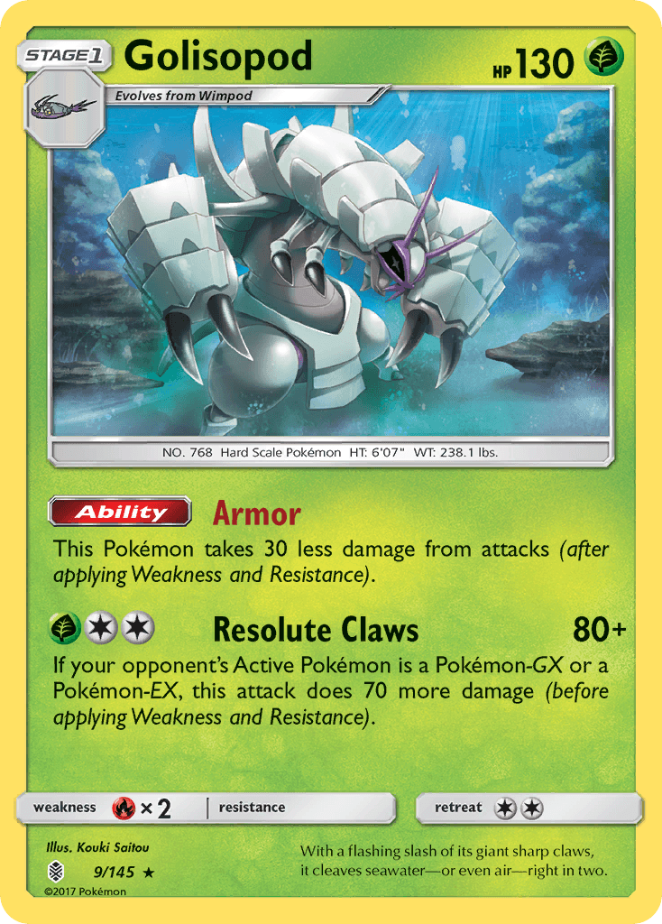 Golisopod Pokémon card