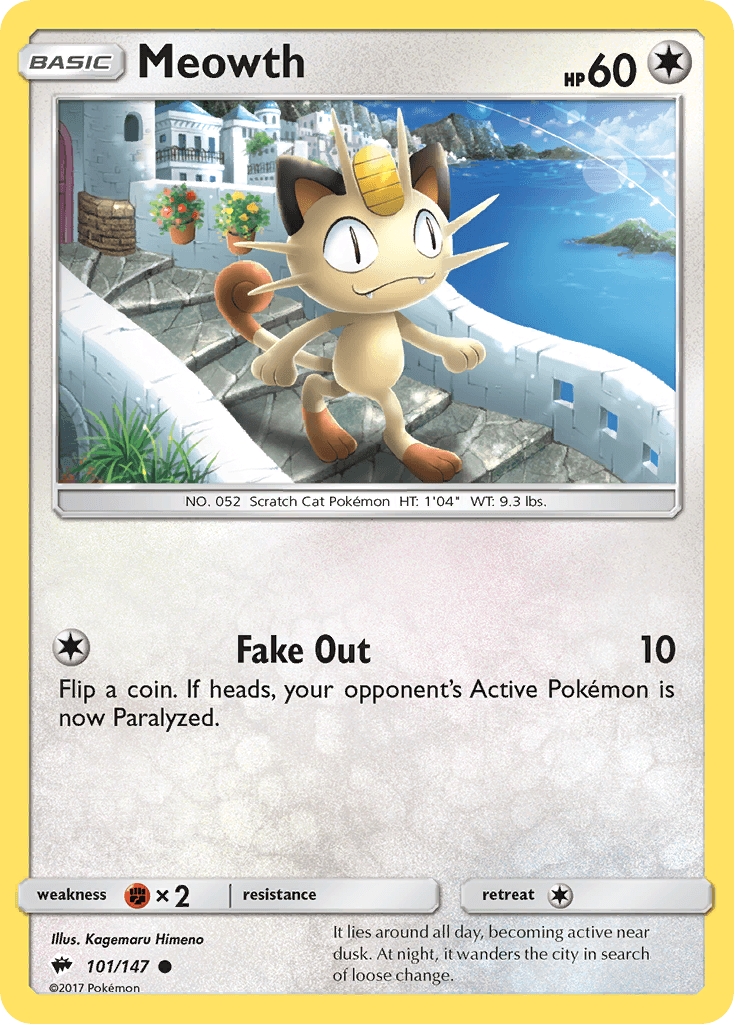 Meowth Pokémon card