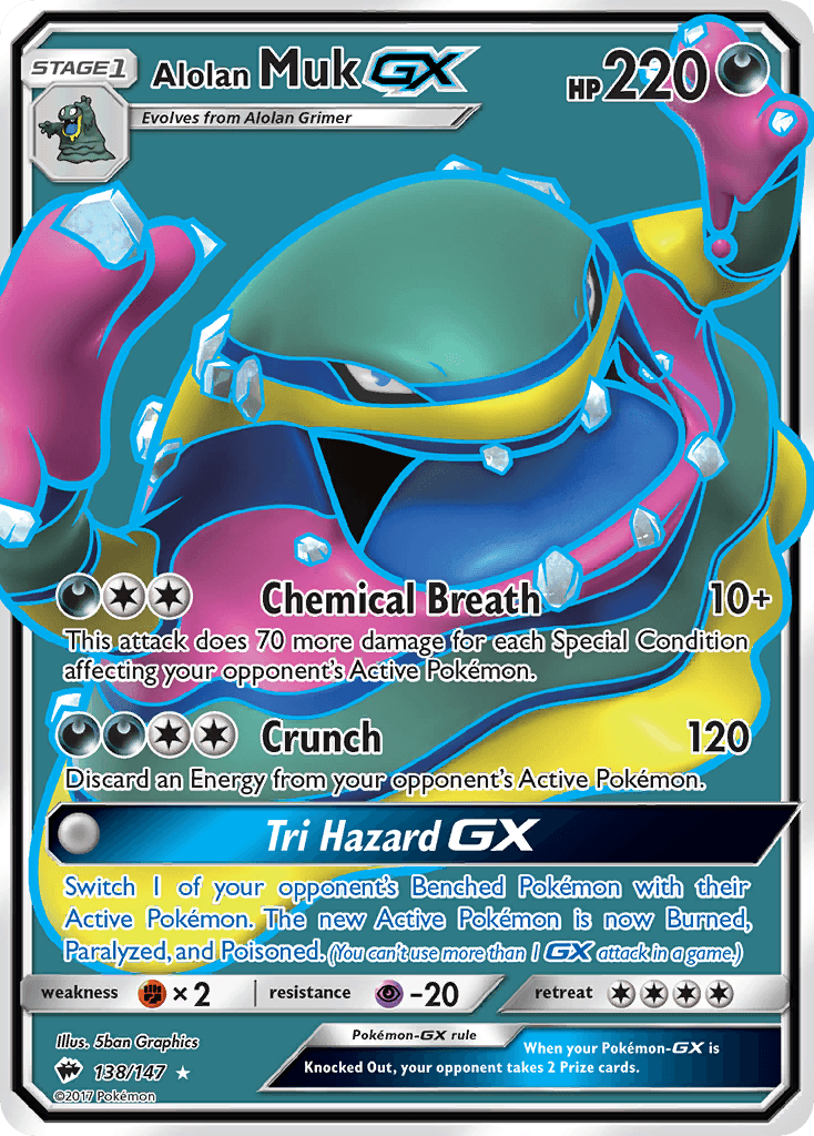Alolan Muk-GX Pokémon card