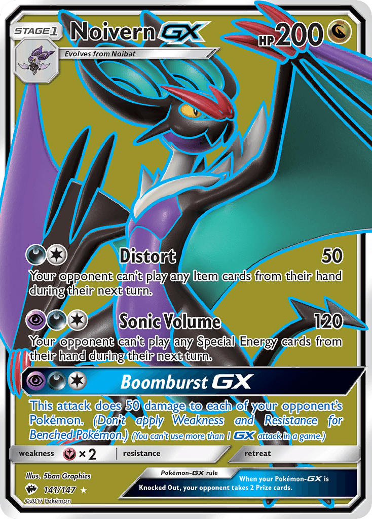 Noivern-GX Pokémon card